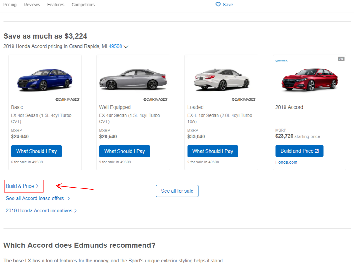 edmunds invoice price new car